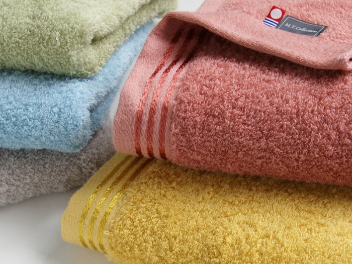 【 シルキーブルー 】 トリプルボーダー シャワータオル SP20 タオル スーピマコットン スーピマ オーガニックコットン 綿 高級 ギフト お祝い